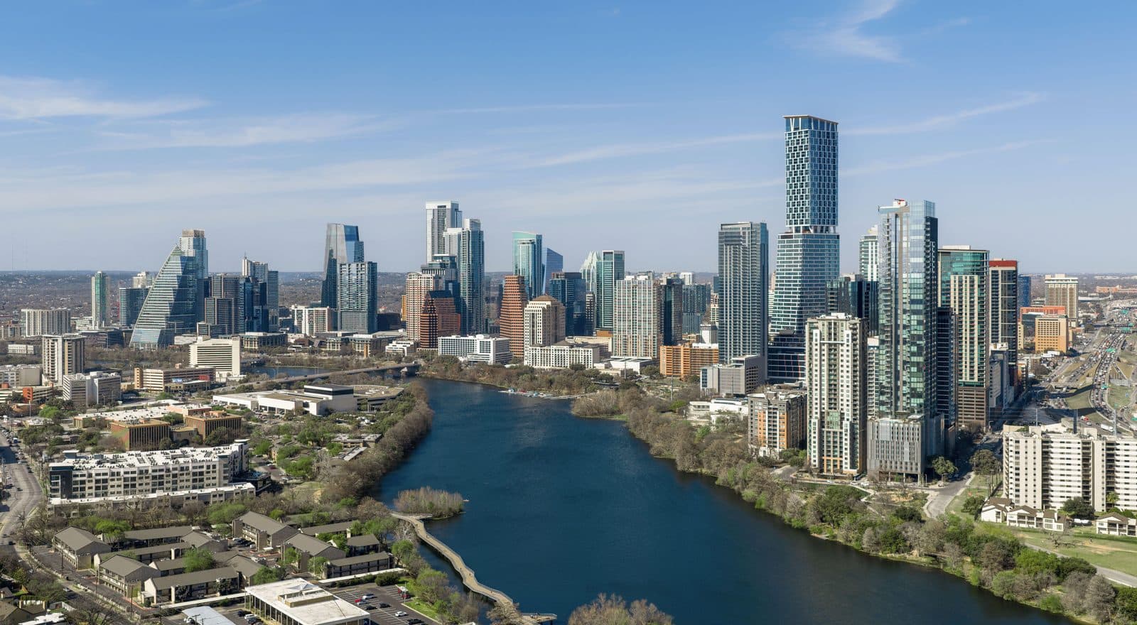 The Austin skyline above the river